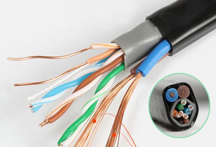 网线+2*1.5组合电缆